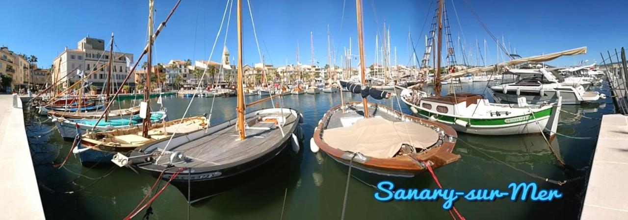 Grand T3 Lumineux Spacieux Propre, Tout Confort, Parking, Ascenseur, Emplacement Central Unique, Port-Commerces-Mer Et Plages A Pied, Location Du Samedi Au Samedi Sanary-sur-Mer Bagian luar foto